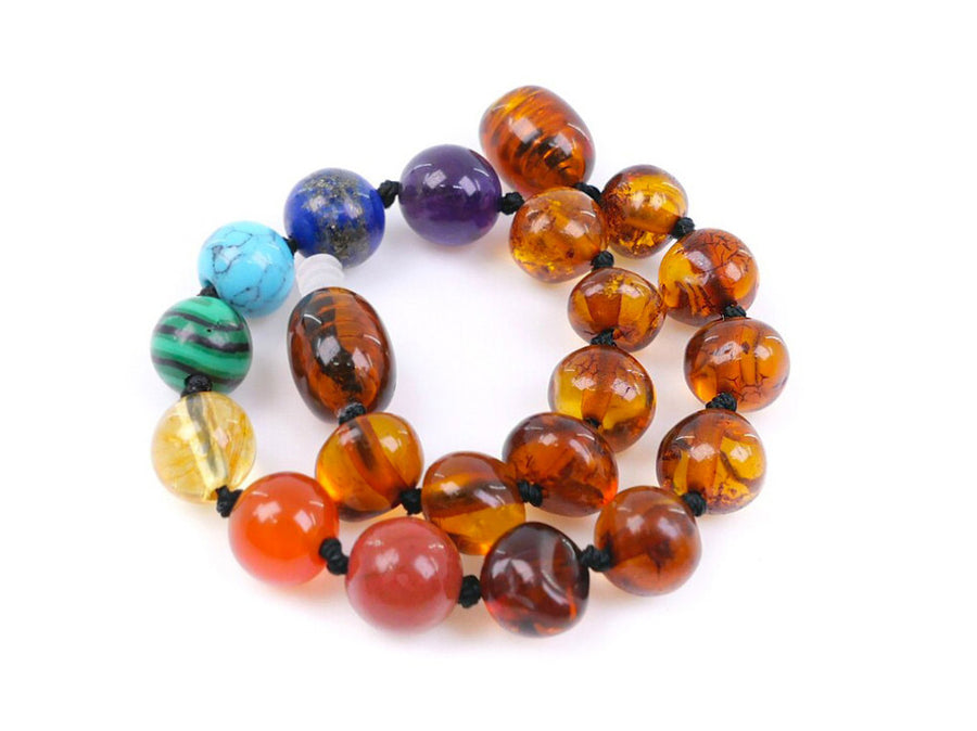 Natural remedy: Baltic Amber bracelet for teething toddlers.