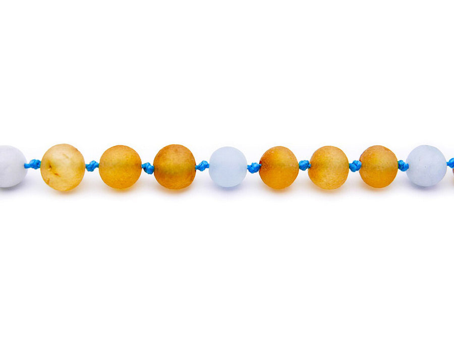 Gentle and stylish teething relief with our Amber bracelet.