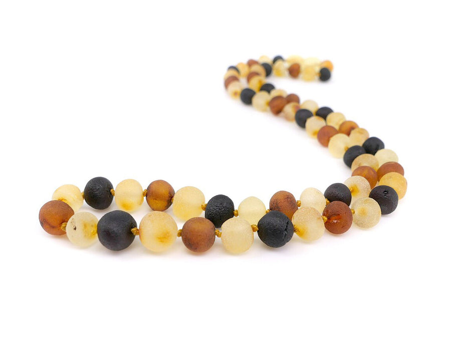 RAW MULTICOLOR ADULT BALTIC AMBER NECKLACE