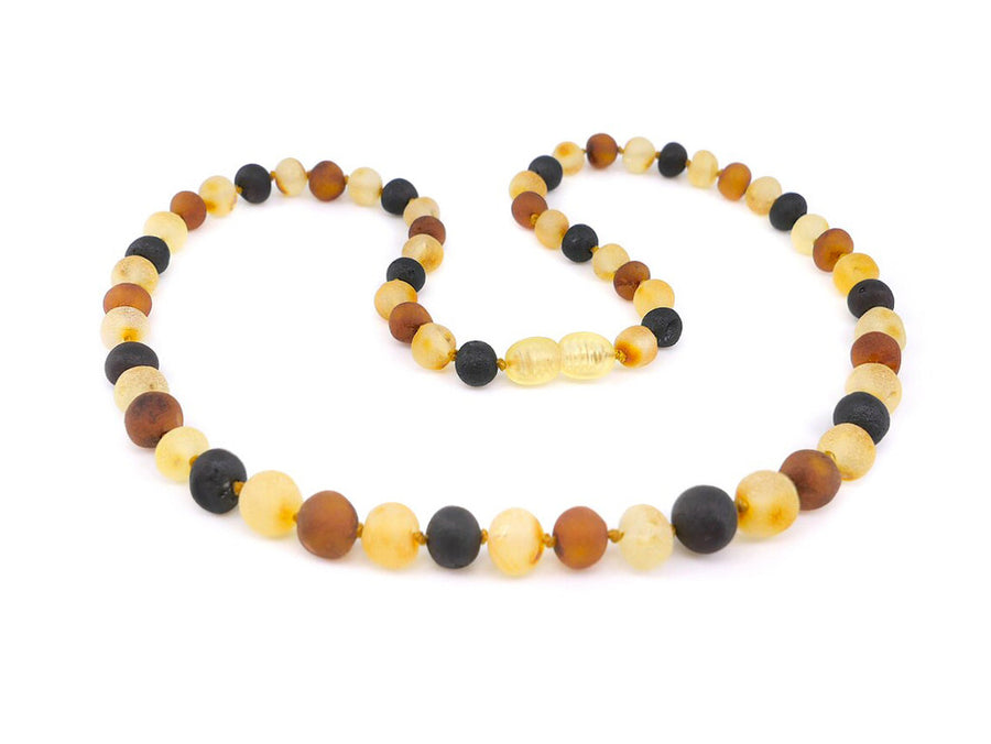 RAW MULTICOLOR ADULT BALTIC AMBER NECKLACE