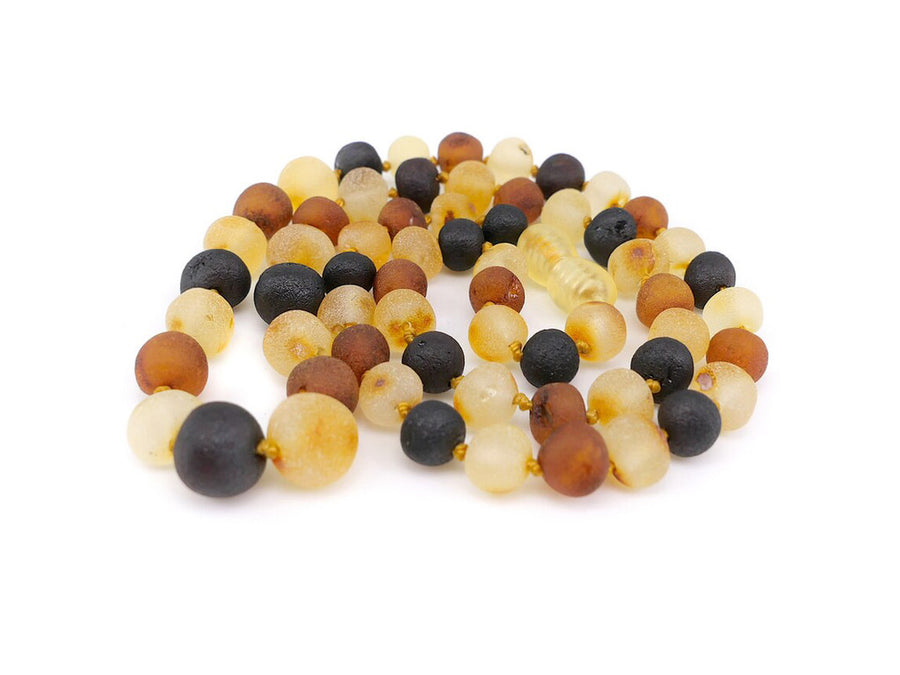 RAW MULTICOLOR ADULT BALTIC AMBER NECKLACE