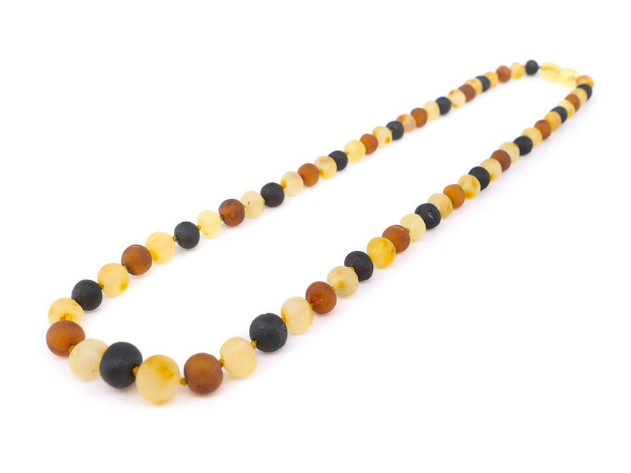 RAW MULTICOLOR ADULT BALTIC AMBER NECKLACE