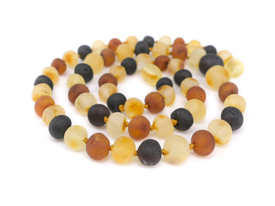 RAW MULTICOLOR ADULT BALTIC AMBER NECKLACE