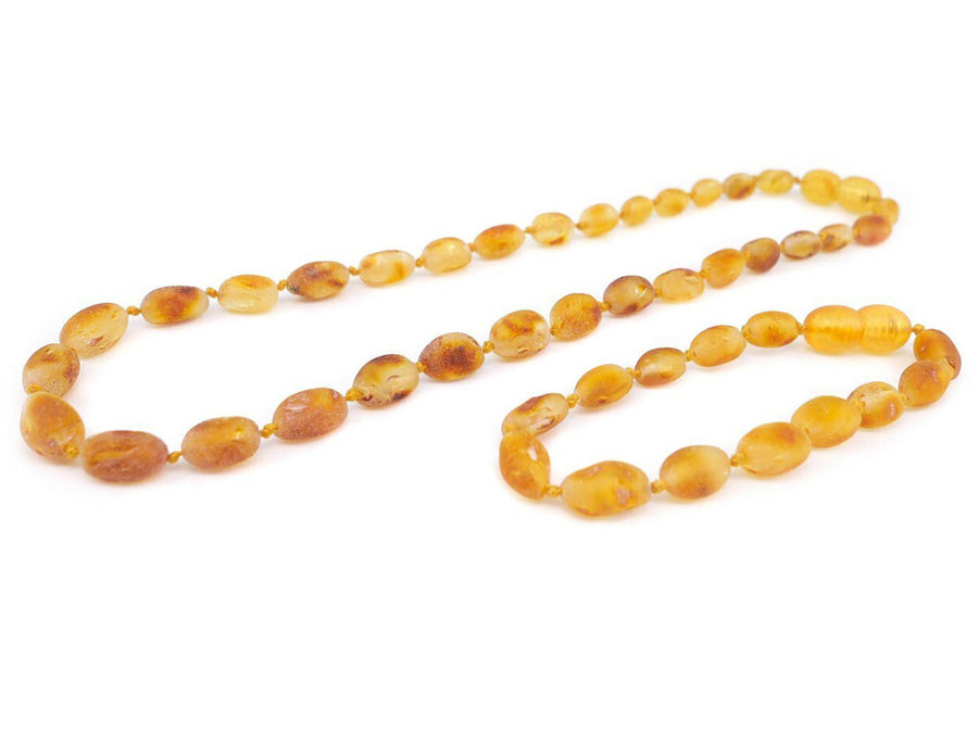 RAW HONEY BALTIC AMBER TEETHING NECKLACE/BRACELET SET