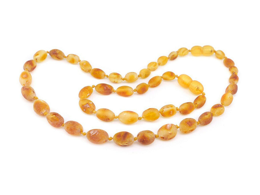 RAW HONEY BALTIC AMBER TEETHING NECKLACE/BRACELET SET