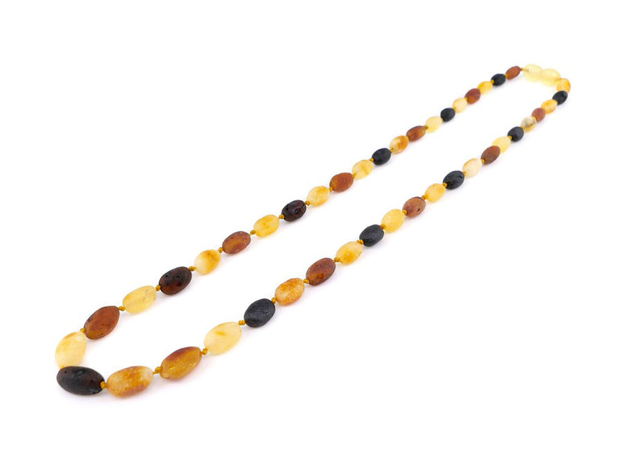 RAW MULTICOLOR ADULT BALTIC AMBER NECKLACE