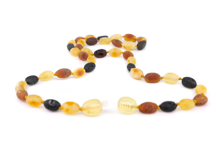 RAW MULTICOLOR ADULT BALTIC AMBER NECKLACE