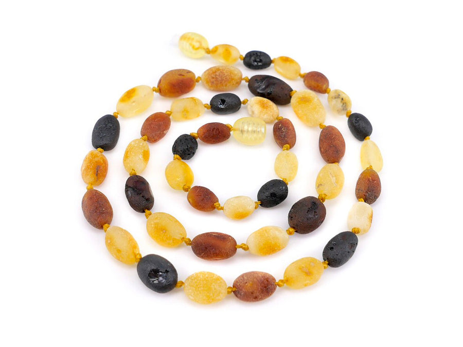 RAW MULTICOLOR ADULT BALTIC AMBER NECKLACE