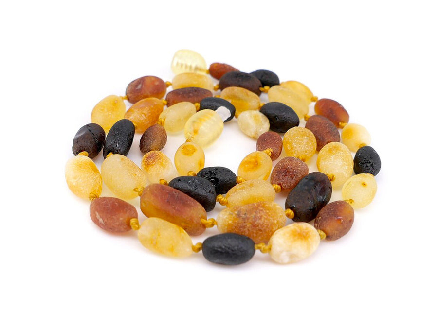 RAW MULTICOLOR ADULT BALTIC AMBER NECKLACE