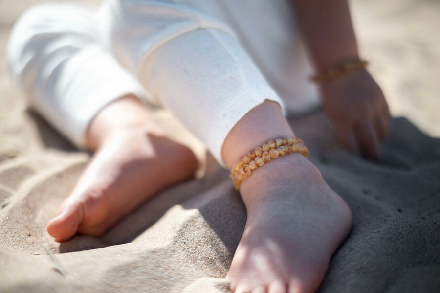 Amber teething and colic 2024 anklet