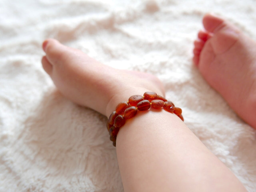 Collar de dentición de ámbar para niño