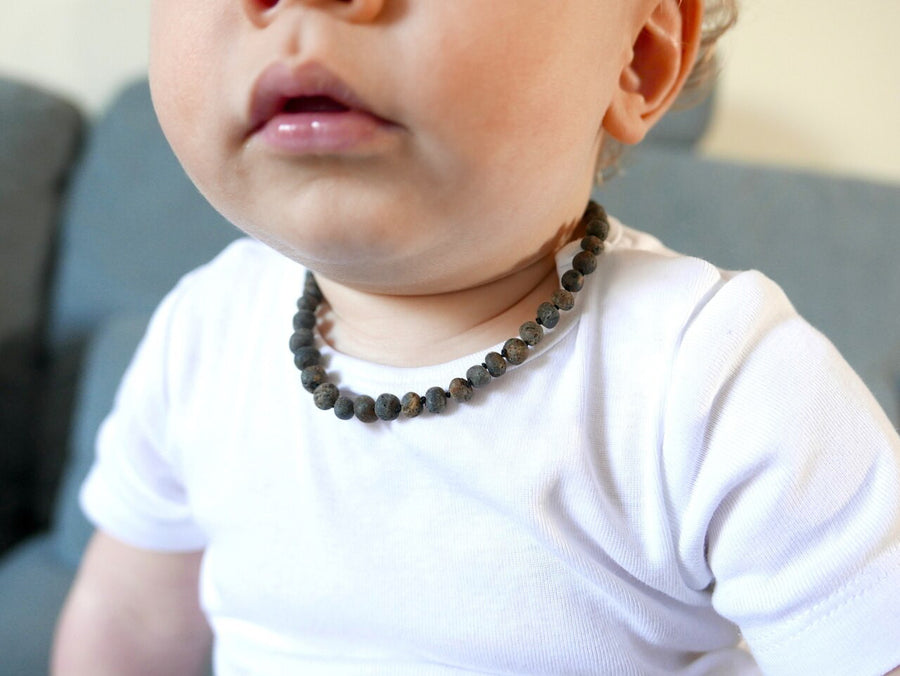 Collar de dentición de ámbar para recién nacido