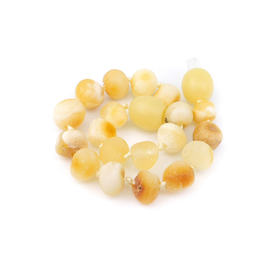 RAW BUTTERSCOTCH BALTIC AMBER TEETHING BRACELET / ANKLET