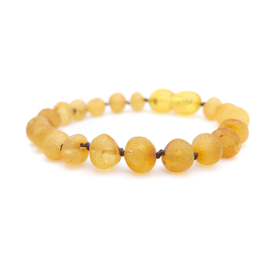 RAW HONEY BALTIC AMBER TEETHING BRACELET / ANKLET