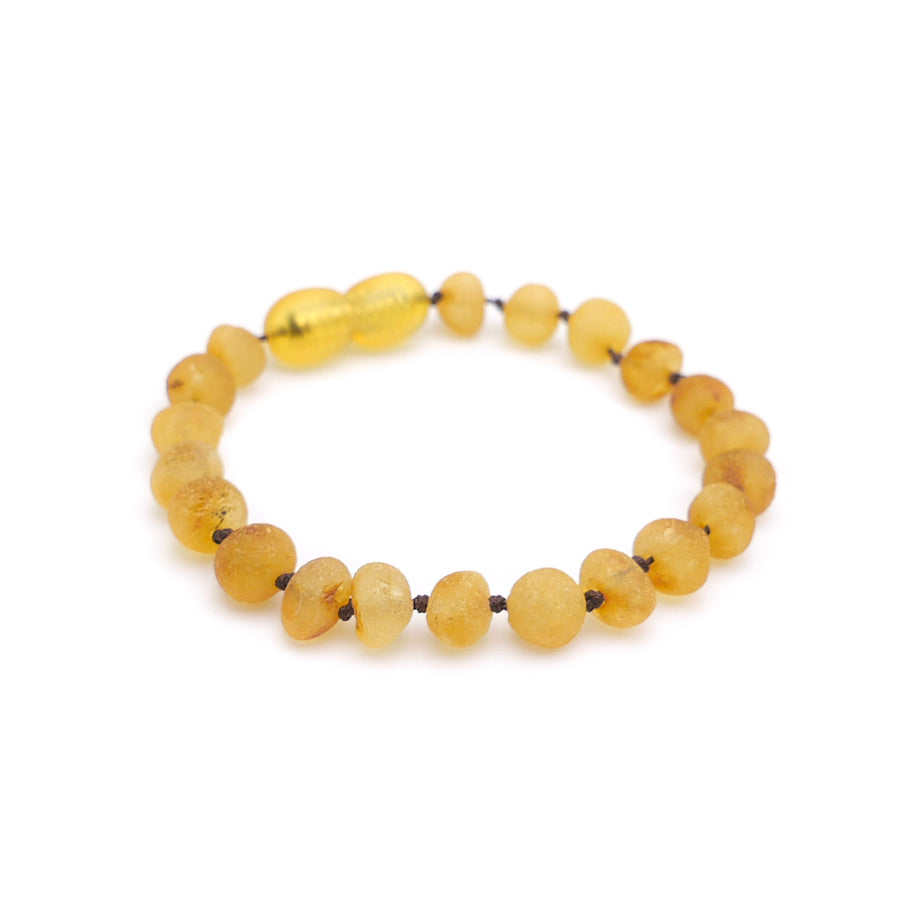 RAW HONEY BALTIC AMBER TEETHING BRACELET / ANKLET