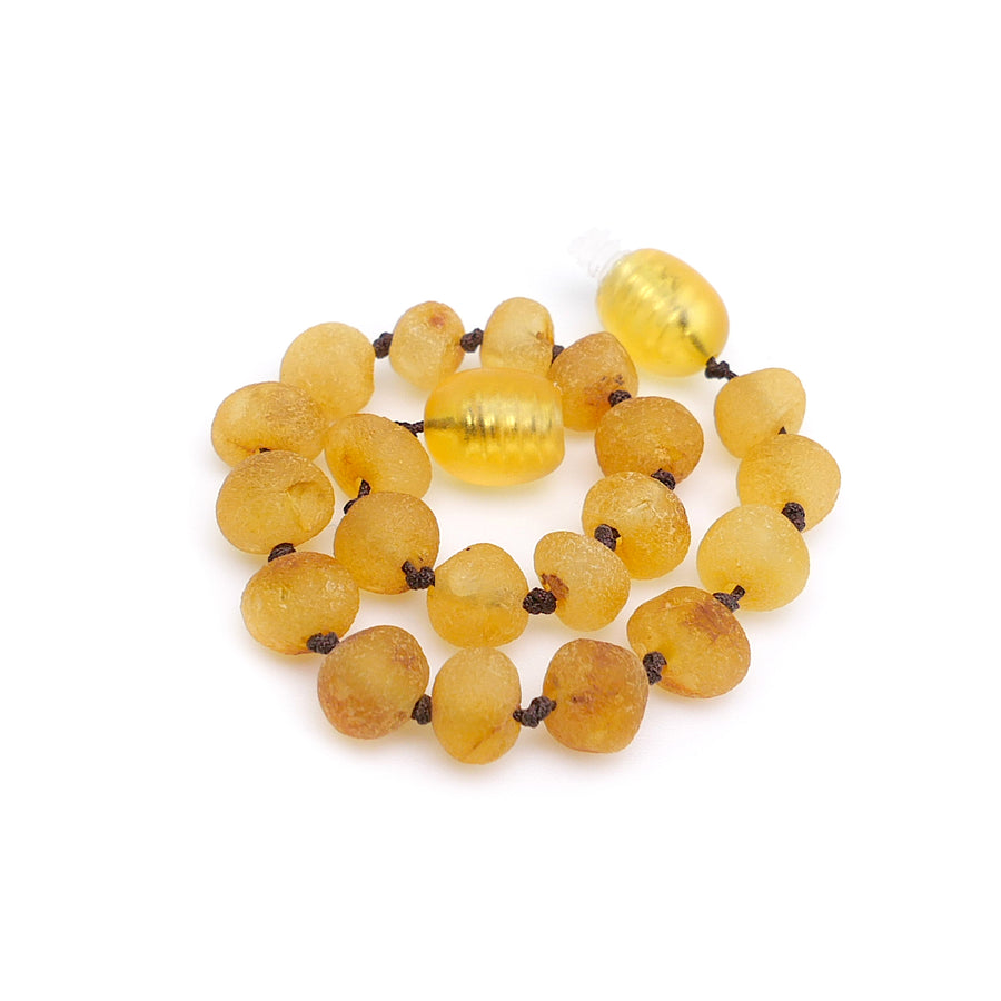 RAW HONEY BALTIC AMBER TEETHING BRACELET / ANKLET