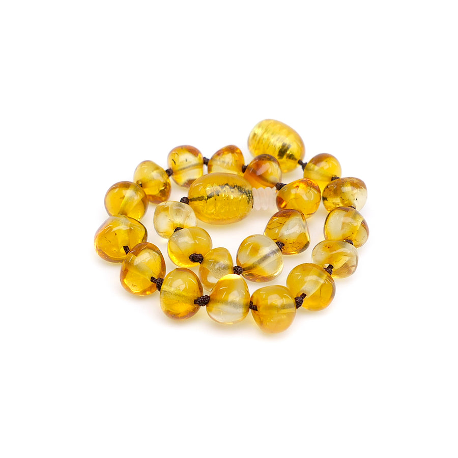 Children's Amber bracelet with anti-inflammatory properties.