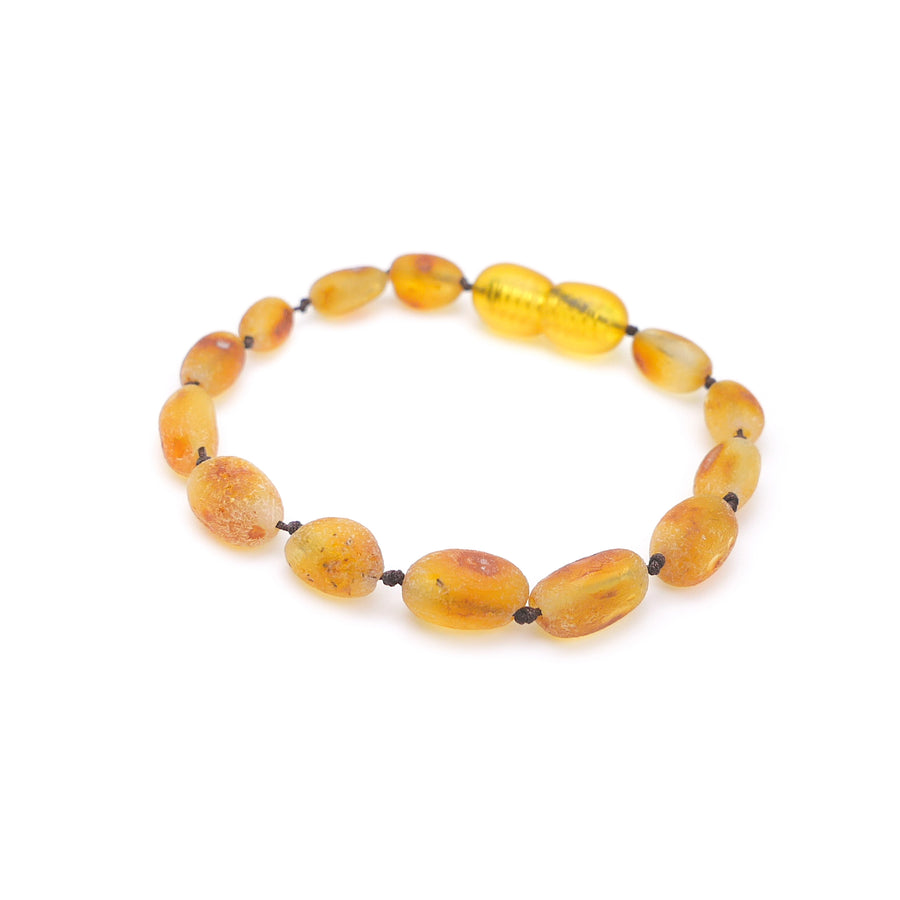 RAW HONEY BALTIC AMBER TEETHING BRACELET / ANKLET