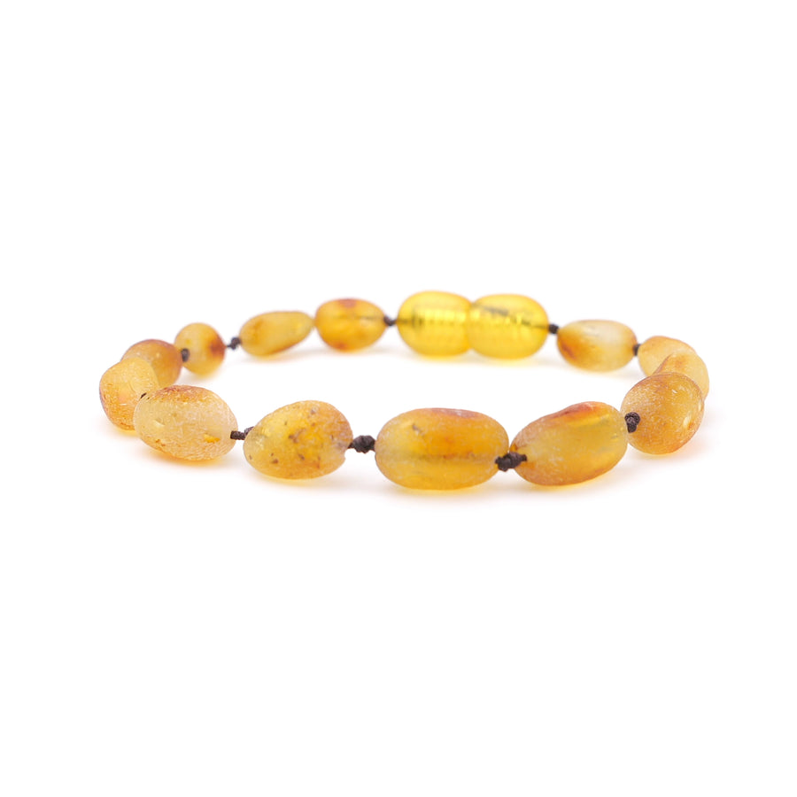 RAW HONEY BALTIC AMBER TEETHING BRACELET / ANKLET