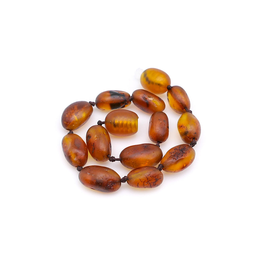 RAW COGNAC BALTIC AMBER TEETHING BRACELET / ANKLET